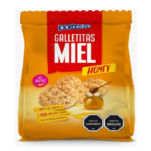 Galletas Sabor Miel Portezuelo 180 Grs