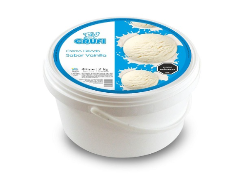 Helado Crema sabor Vainilla CRUFI 4 L