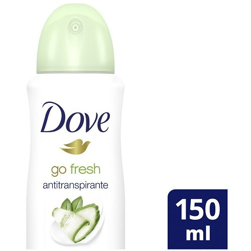 Antitranspirante DOVE Go Fresh Pepino y Té Verde en Aerosol 150 ml