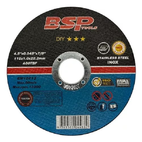 Discos De Corte Hierro 115 X 1mm - Bsp