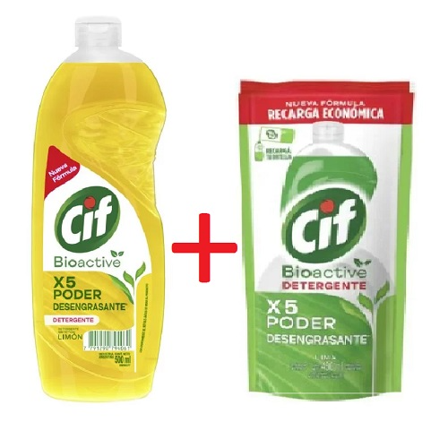 Detergente Cif Bioactive Limon 500 ml / Promo