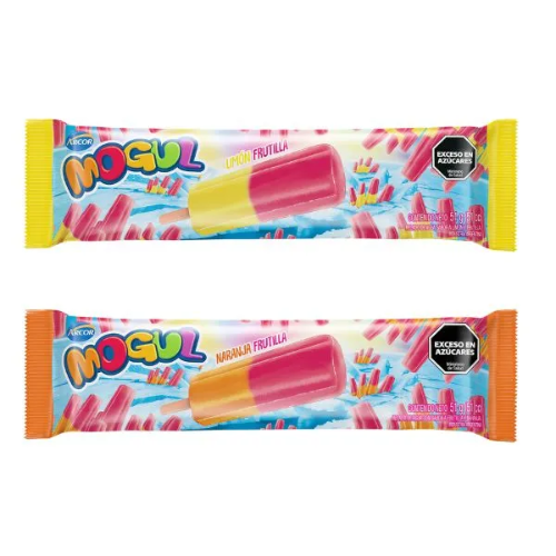 Helado Mogul Surtido Limón y Frutilla & Naranja y Frutilla Arcor 51g