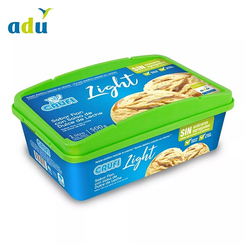 Helado Crufi Diet Flan Con Dulce De Leche 1 L