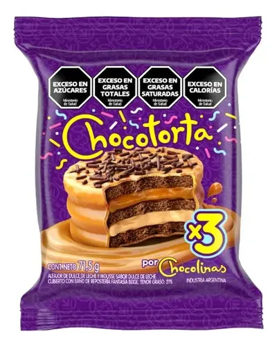 Alfajor Arcor Chocolina chocolata con chocotorta 71.5 g