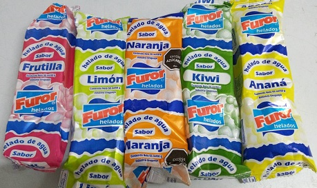 Helados Palito Agua FUROR