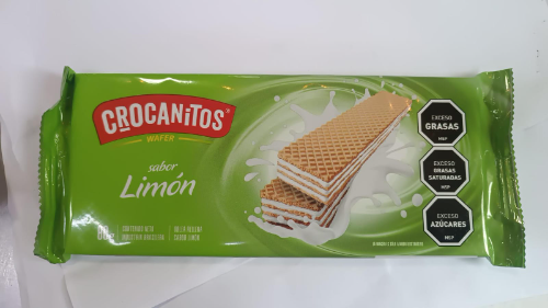 Galletitas Waffles Crocanitos Limon 80 Grs