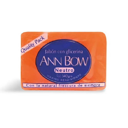 Jabon de Tocador con Glicerina Neutro ANN BOW 140 gr