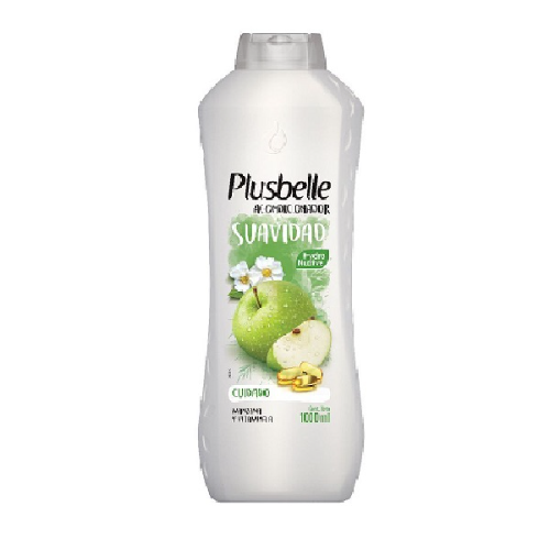 Acondicionador PLUSBELLE Suavidad  Manzana y Vitamina A 1 L