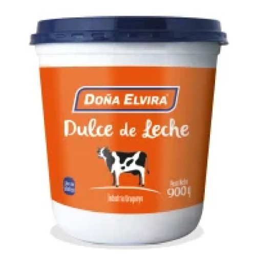 Dulce De Leche Doña Elvira Pote Plastico 900G Libre De Gluten