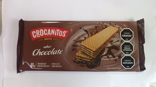 Galletitas Waffles Crocanitos Chocolate 80 Grs