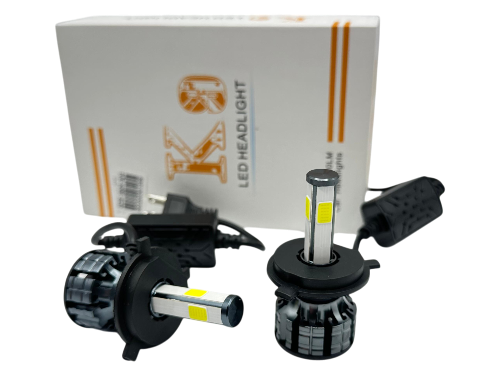 LUZ LED H4 K9 500W + VENTILADORA