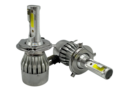 LUZ LED H4 + VENTILADORA C6 WHI 5500LM (PAR)