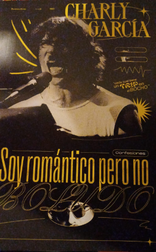 Poster Charly Garcia/Soy romantico