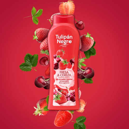 fresa y cereza (tulipán negro gel de baño)