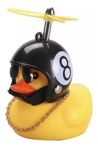 Patito de colores con casco