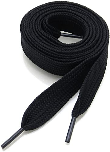CORDONES NEGROS PLANOS X PAR
