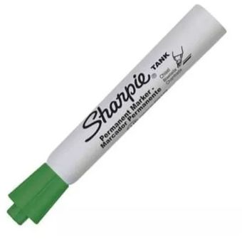MARCADOR PERM SHARPIE TANK VERDE