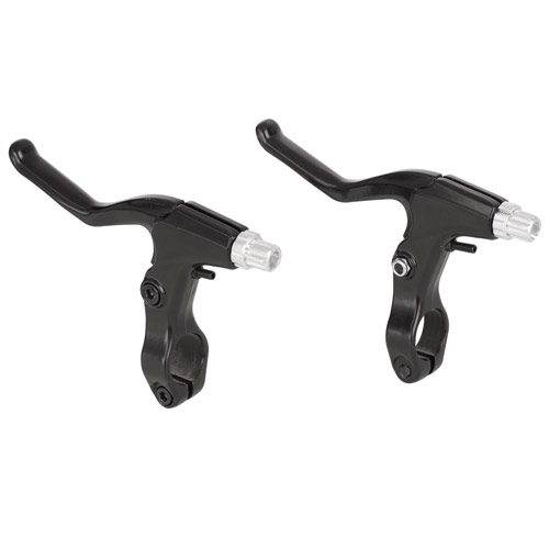 Palancas de freno para bicicleta de aluminio/PVC negro