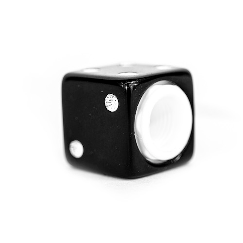 Tapon para valvula Dado negro