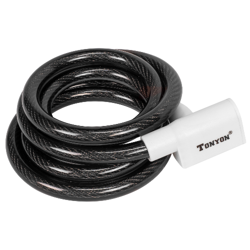 Candado espiral 7335 blanco G:12mm L:150cm S:3/10 Enduro Tonyon