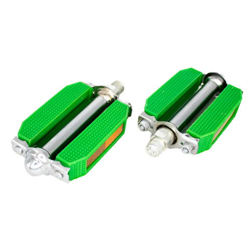 Pedales para bicicleta 9/16 VERDE turismo