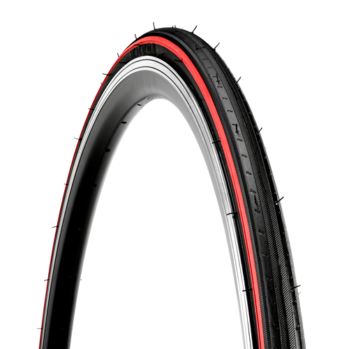 Llanta para bicicleta 700 x 23C K191 negra con linea roja Kenda