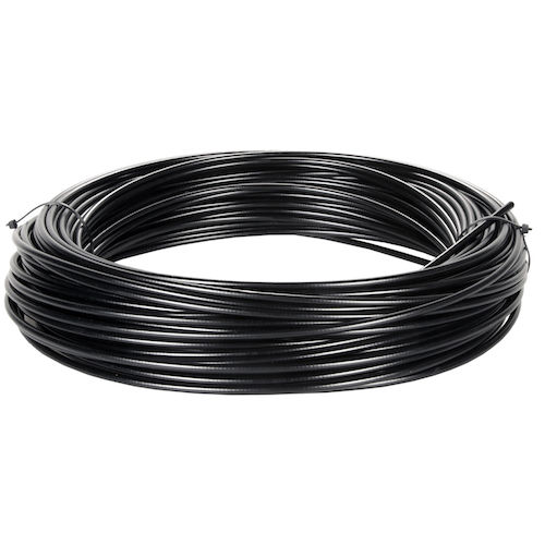 Funda para cable de bicicleta 2Px5mm negro (en rollo de 25m) super brillante S. Shine