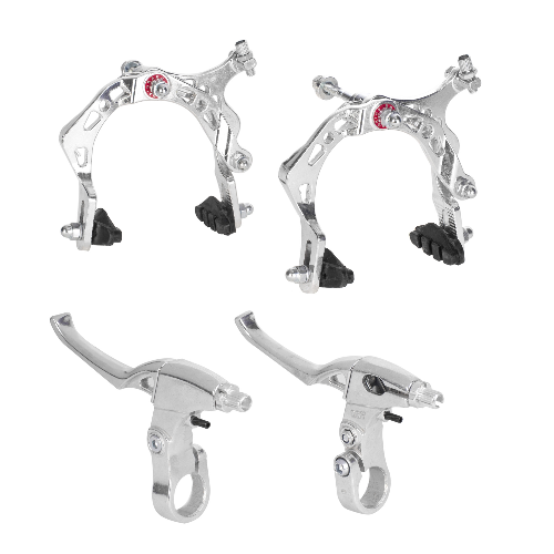 Juego de freno caliper para bicicleta BMX Hing end aluminio plata S Shine