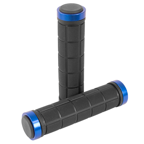 Puños para bicicleta 130mm negro / azul TPE SZ-155A Gospel