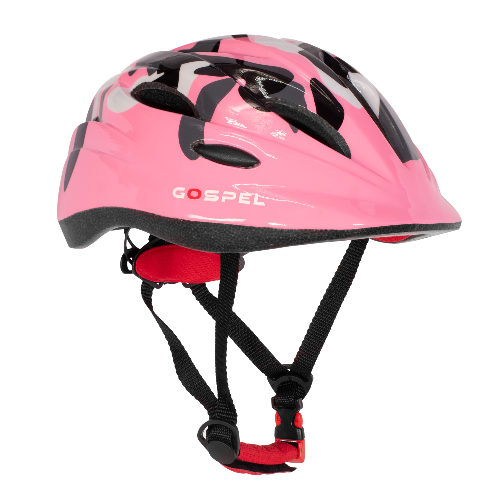 Casco para ciclista S (50-54 cm) 190g SL705 rosa/negro Gospel