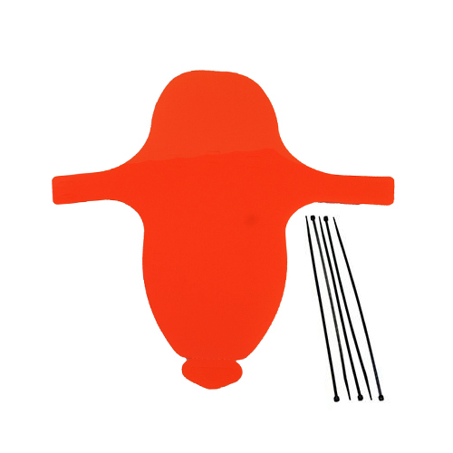 Salpicadera delantera para bicicleta naranja smart fix