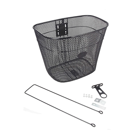 Canastilla para bicicleta R 26 con soporte negro