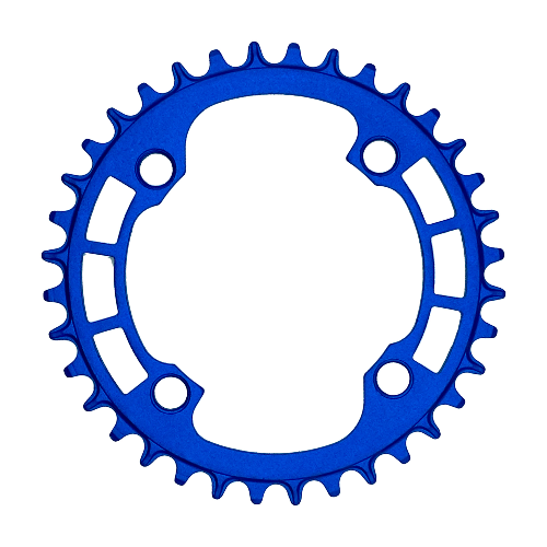Plato para multiplicacion redonda de bicicleta de montaña 36D 104BCD azul Sulane