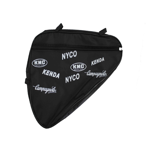 Bolsa porta herramienta para bicicleta jumbo negra PVC con vinil (25cm x 40cm)