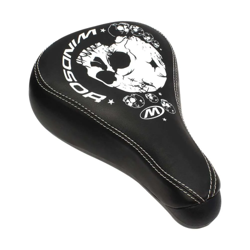 ASIENTO BMX NEGRO DISEÑO CALAVERA “WINDSOR”