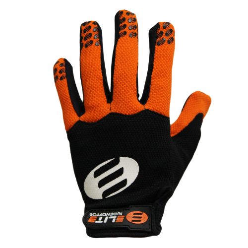 Guantes Ciclista ELITE Completo MS-2019-2 Talla: M Touch Naranja/Negro