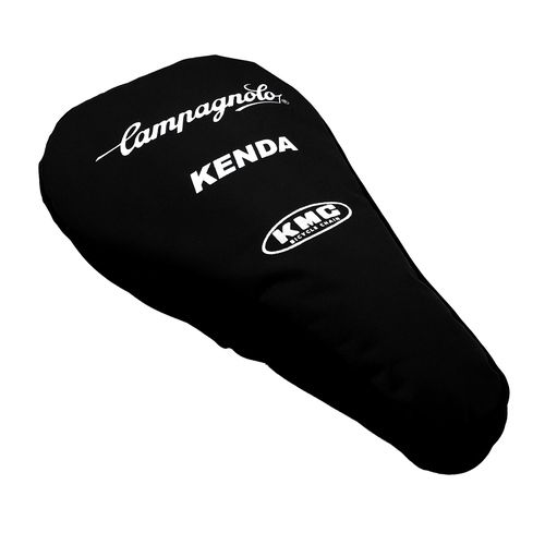 Cubre asiento para bicicleta de likra con vinil acojinado negro