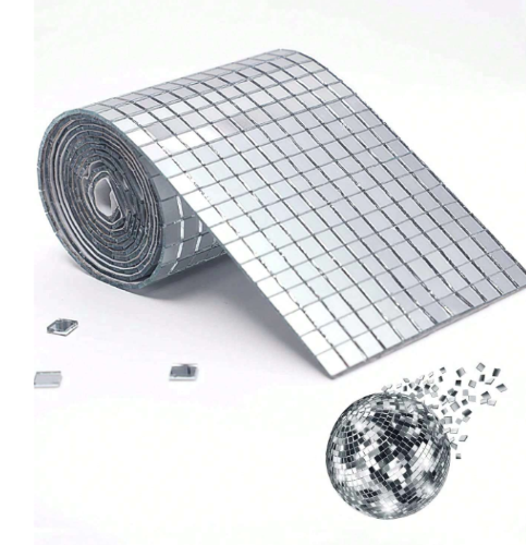 Rollo de espejos. 1600 cristales. 100x4 cm