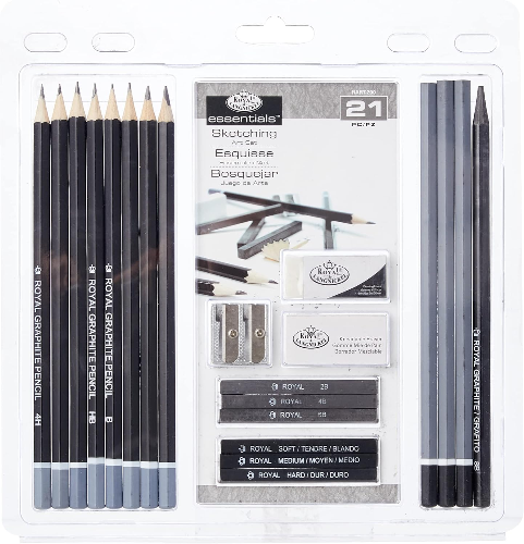 Royal & Langnickel Essentials juego Set, 21-piece Juego de lápices