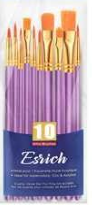 ESRICH set de pinceles de 10 und color morado