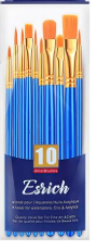 ESRICH set de pinceles de 10 und color azul