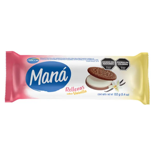 Mana relleno vainilla
