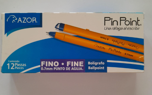 Bolígrafo pin point 0.7 fino rojo