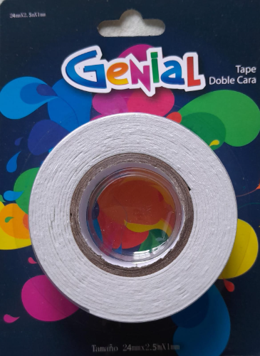 Tape doble cara 24mmx2.5mx1mm
