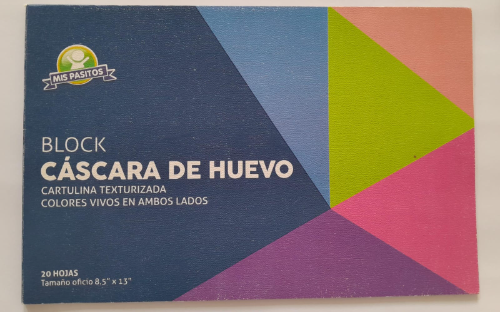 Block cascara de huevo cartulina texturizada mis pasitos