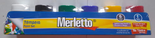 Tempera merletto 6 colores