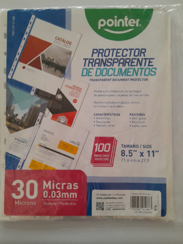 protector transparente carta