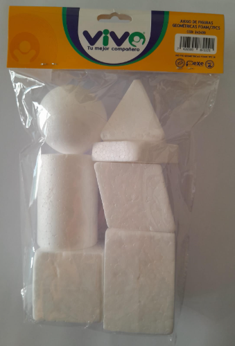 Juego de figuras geométricas foami vivo 7 pcs