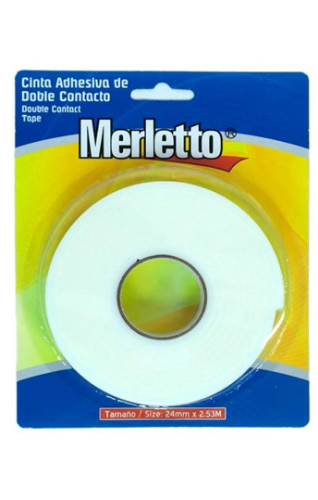 Tape doble cara 24mmx2.5m merletto