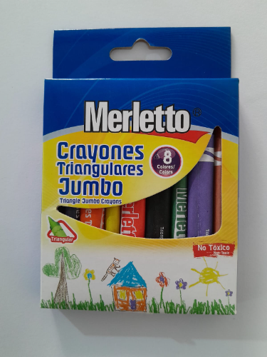 crayones jumbos triangulares merletto
